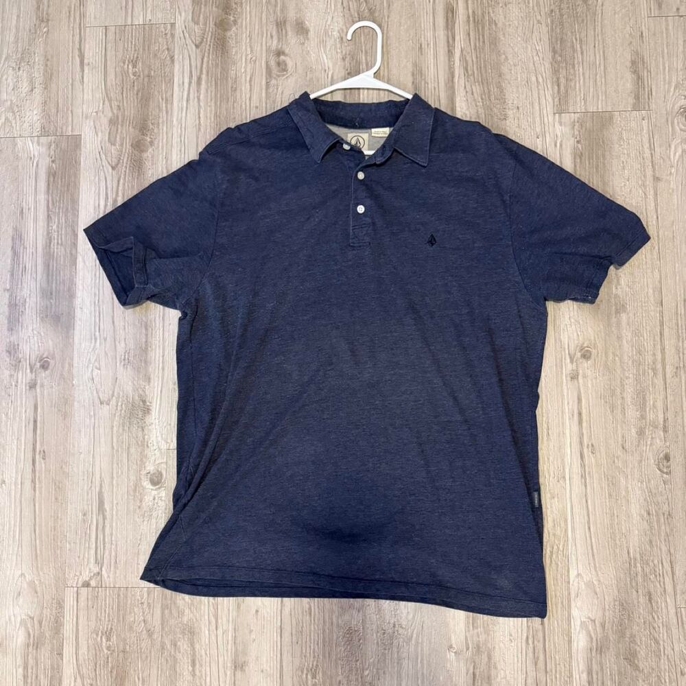 Volcom navy blue/gray polo shirt men’s size XL